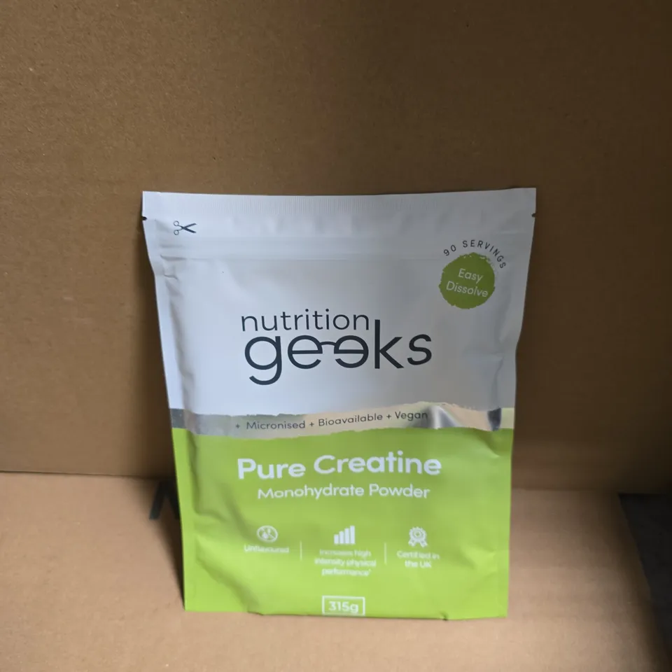NUTRITION GEEKS PURE CREATINE MONOHYDRATE POWDER 315G