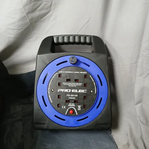  APPROXIMATELY 8 PRO-ELEC 4-GANG 240V EXTENSION UNIT – BLUE SOCKET RING - NO CABLE UNIT ONLY 