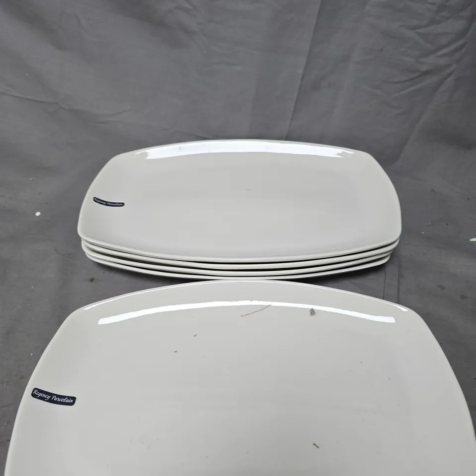 REGENCY PORCELAIN SET OF 5 OVAL DISHES 