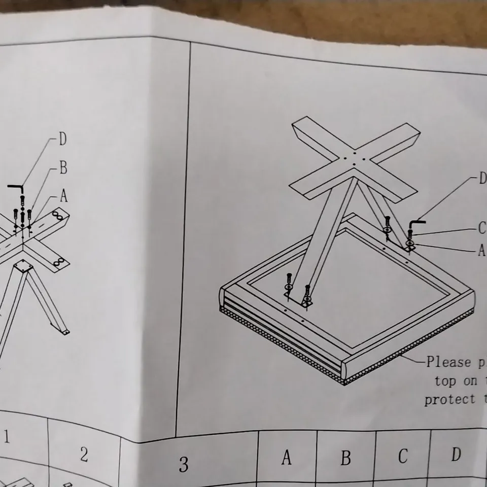BOXED COFFEE TABLE BOX 1/2 ONLY 