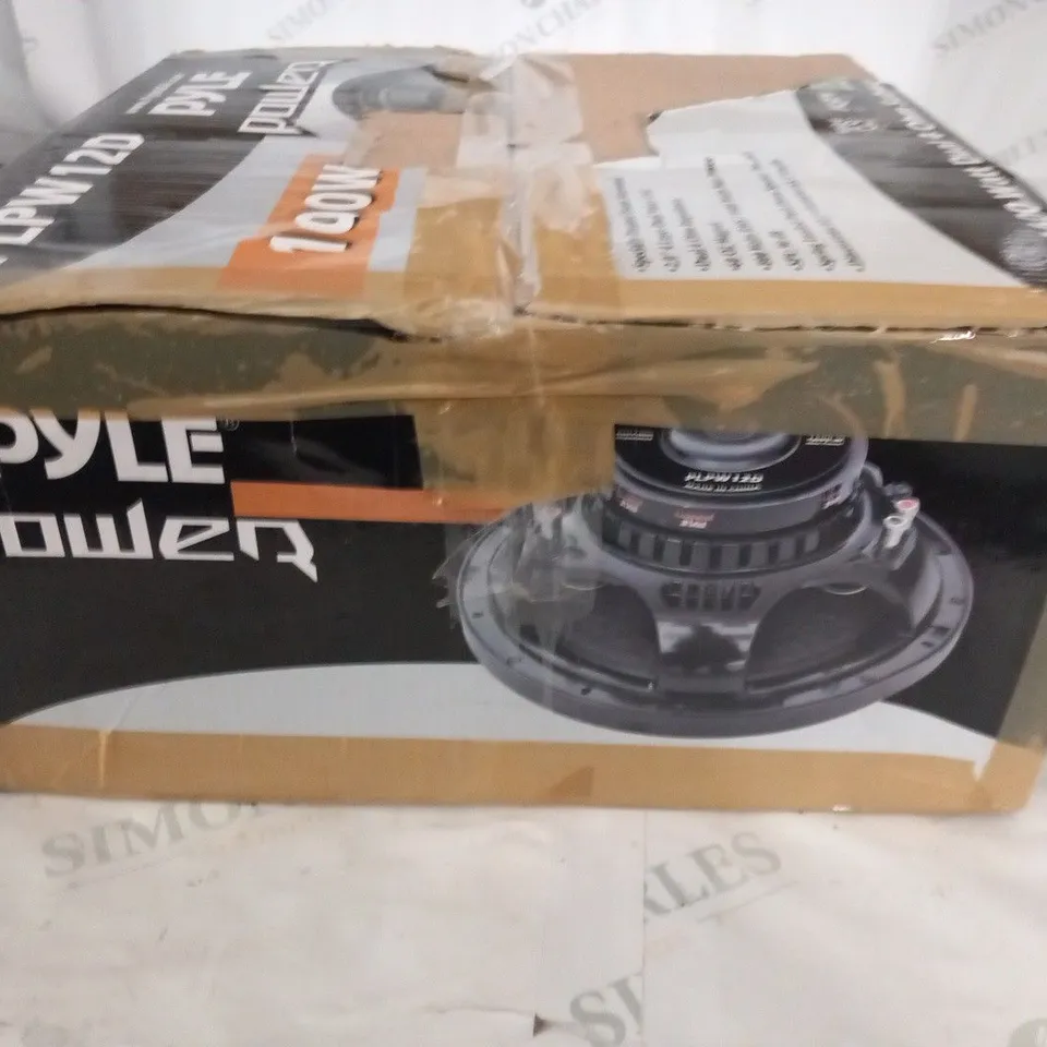 BOXED PYLE POWER 1600W DUAL 4 OHM SUBWOOFER