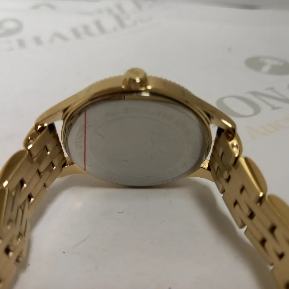 MICHAEL KORS WOMEN'S SLIM RUNWAY THREE-HAND STAINLESS STEEL QUARTZ WATCH