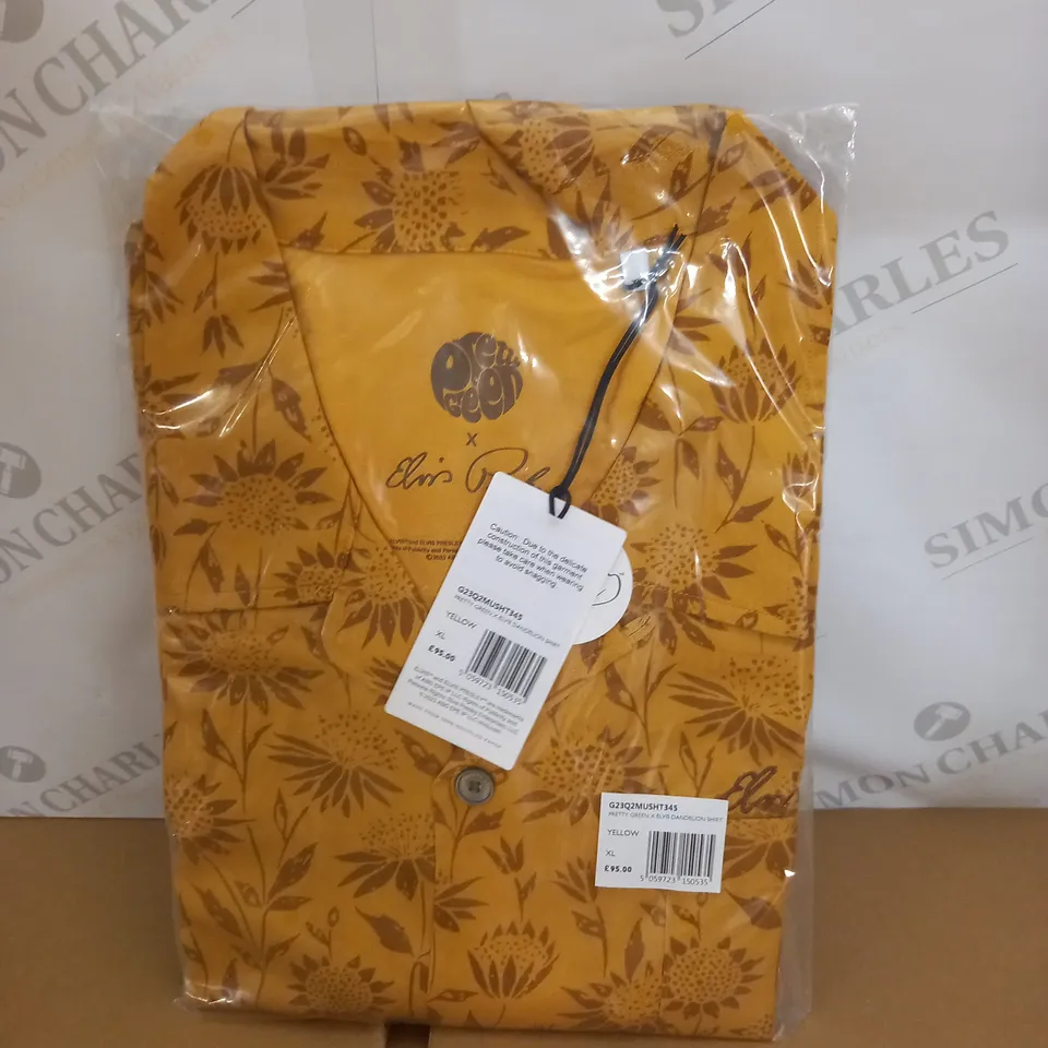 PRETTY GREEN ELVIS DANDELION SHIRT - XL