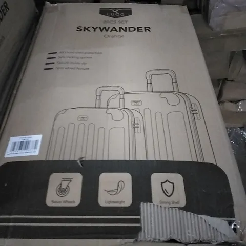 BOXED LUGG SKYWANDER HARDSHELL SUITCASE - ORANGE 