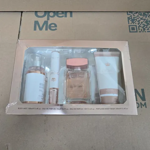 CROWN POUR FEMME GIFT SET – 4-PIECE PERFUME & BODY CARE COLLECTION