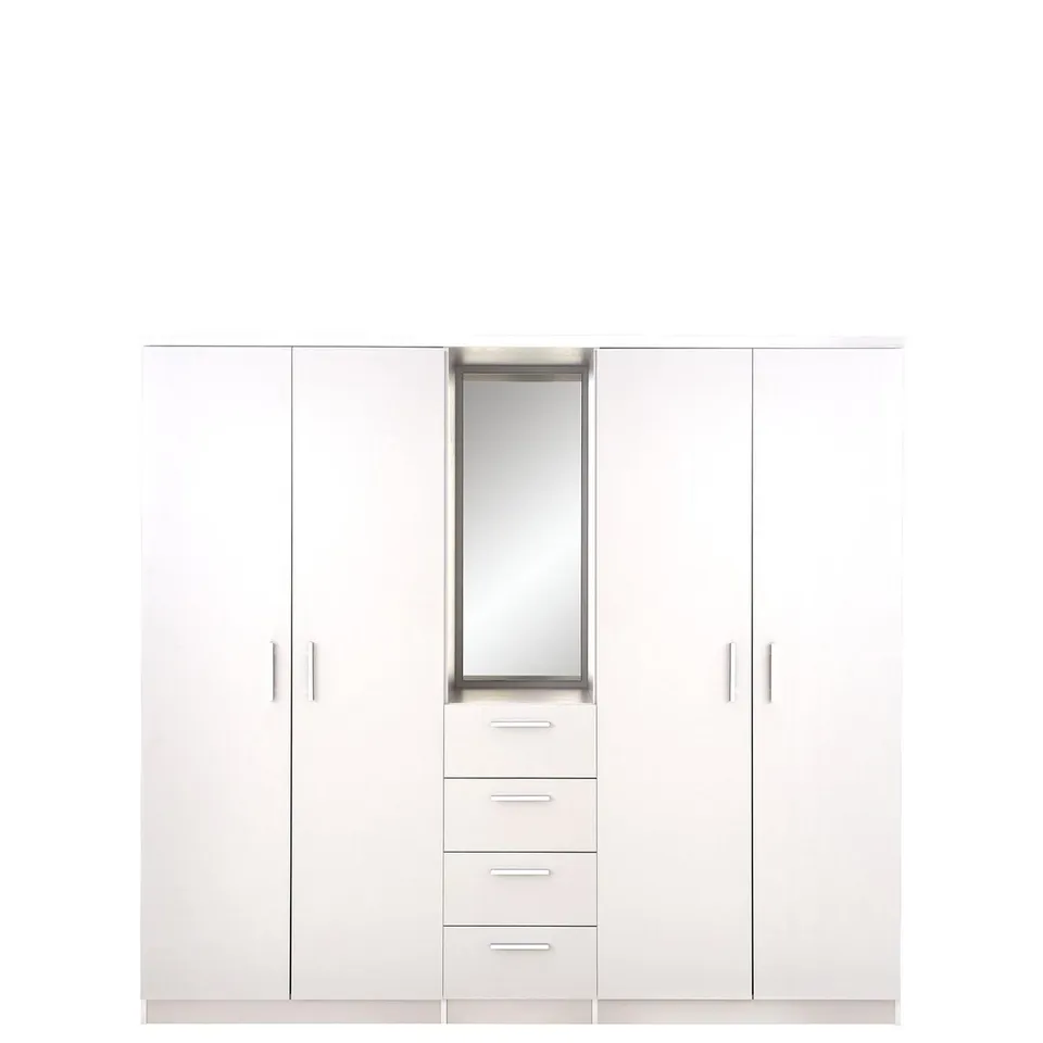 PANAMA 4 DOOR 4 DRAWER COMBI FITMENT WHITE (5/5 BOXES)
