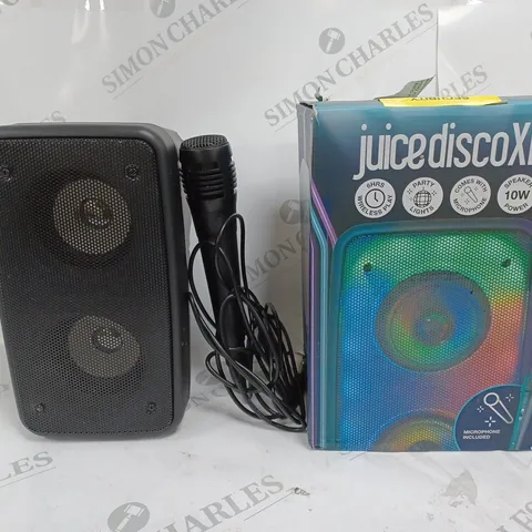 BOXED JUICE DISCO XL WIRELESS SPEAKER WITH MICROPHONE