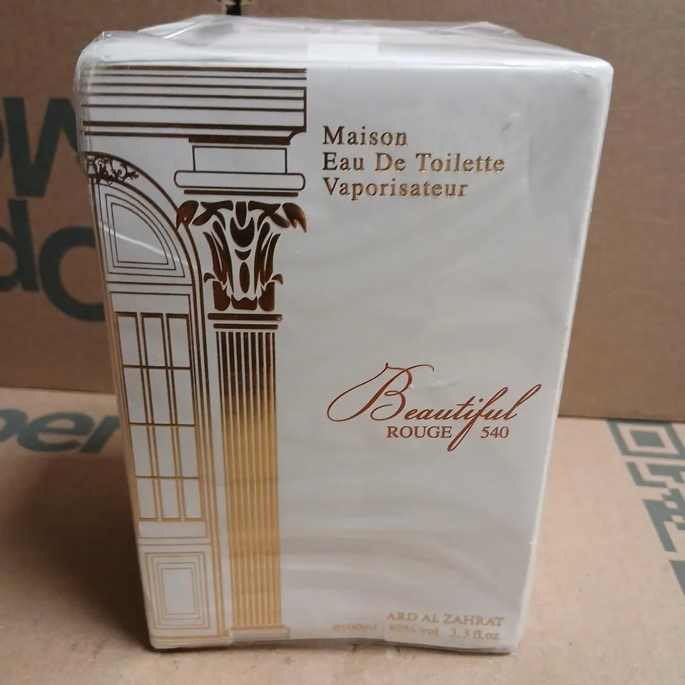 BOXED ARD AL ZAHRAT MAISON EAU DE TOILETTE BEAUTIFUL ROUGE 540 100ML