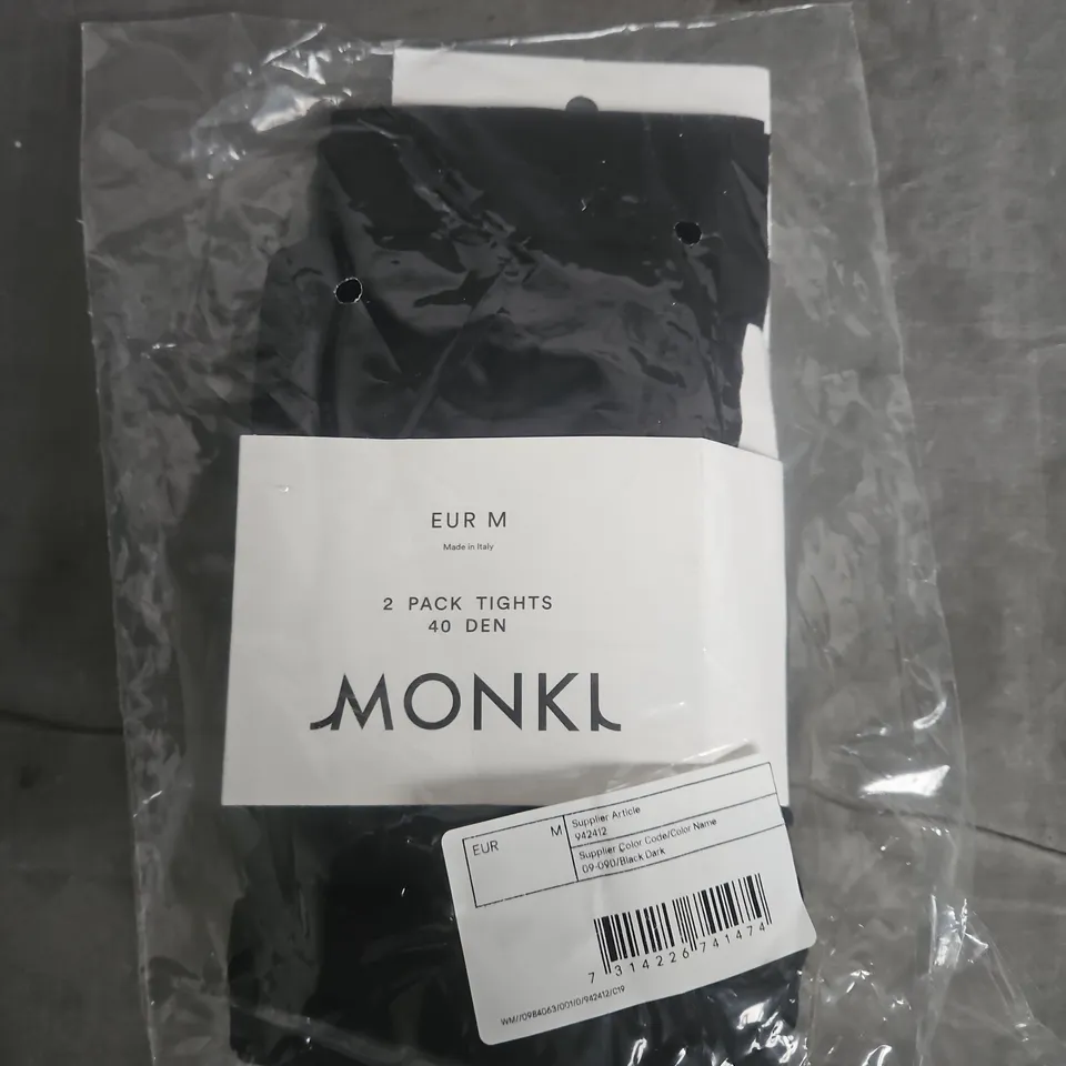 MONKI 2 PACK TIGHTS 40 DEN – EUR M (MADE IN ITALY)
