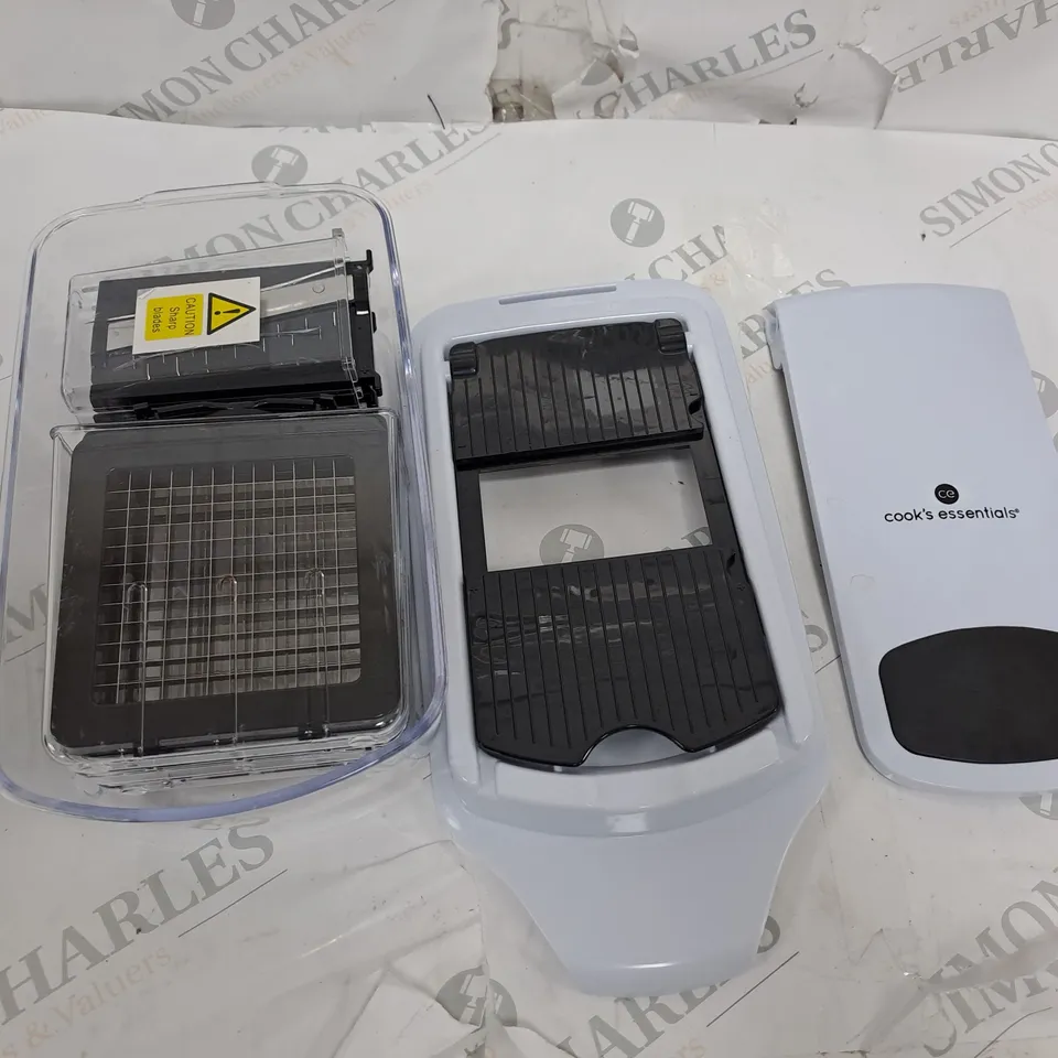 BOXED COOK'S ESSENTIALS CHOPPER 8 SLICE & DICE BLADES IN BLACK