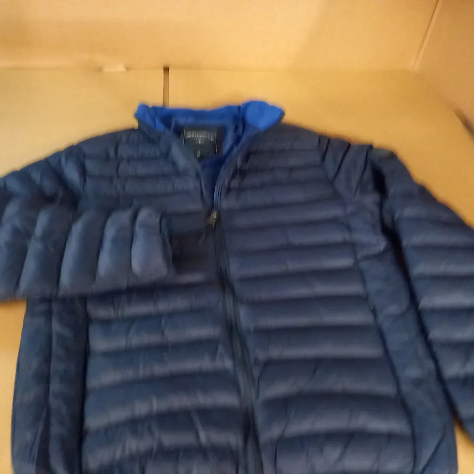 TOKYO LAUNDRY INSULATED NAVY ZIP THROUGH JACKET - M