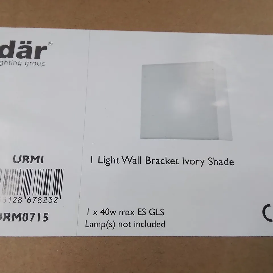 LOT OF APPROXIMATELY 16 ASSORTED LIGHTING ITEMS TO INCLUDE DAR WALL LIGHT,EASY FIT WHITE SHADES AND YIFAT PENDANTS IN DARK BLUE