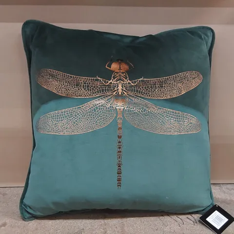 BAGGED JOELLE SQUARE SCATTER CUSHION WITH FILLING - GREEN (1 ITEM)