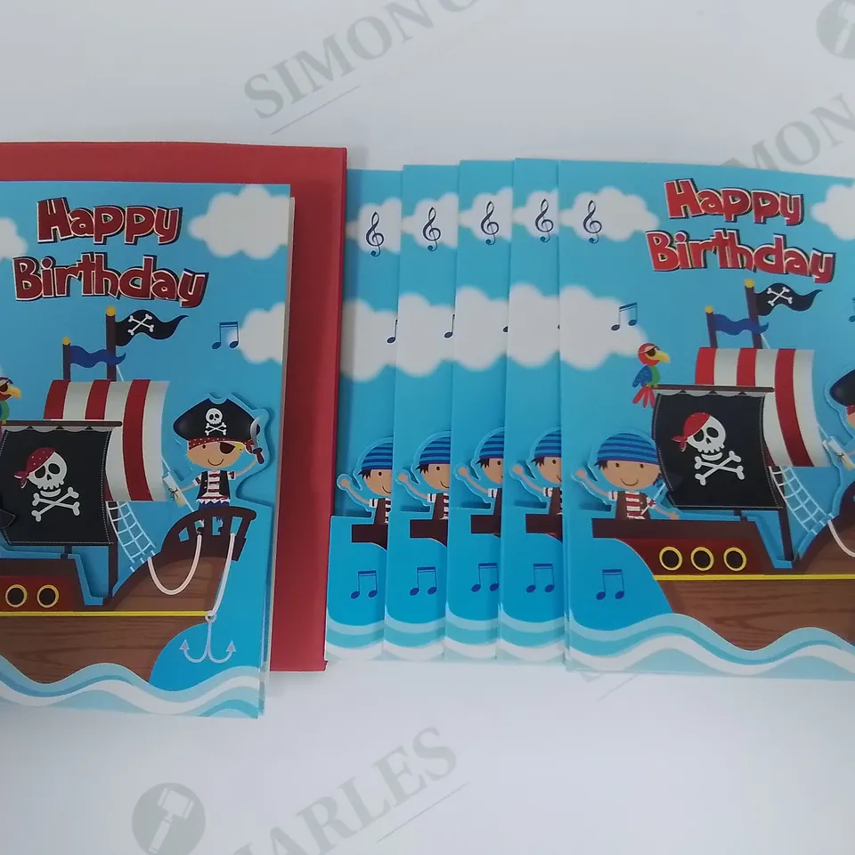 LOT OF 48 BRAND NEW PIRATE THEMED HAPPY BIRTHDAY CARDS