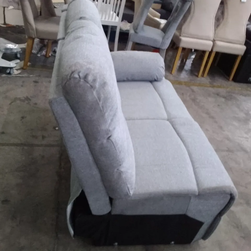 QUALITY DESIGNER LHF SOFA SECTION - GREY FABRIC 