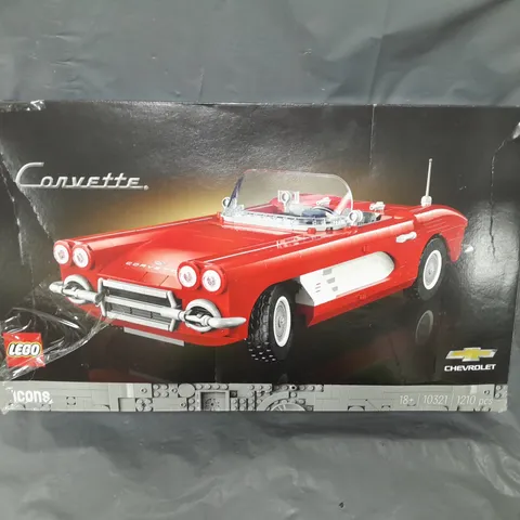 LEGO ICONS CORVETTE MODEL CAR SET FOR ADULTS 10321
