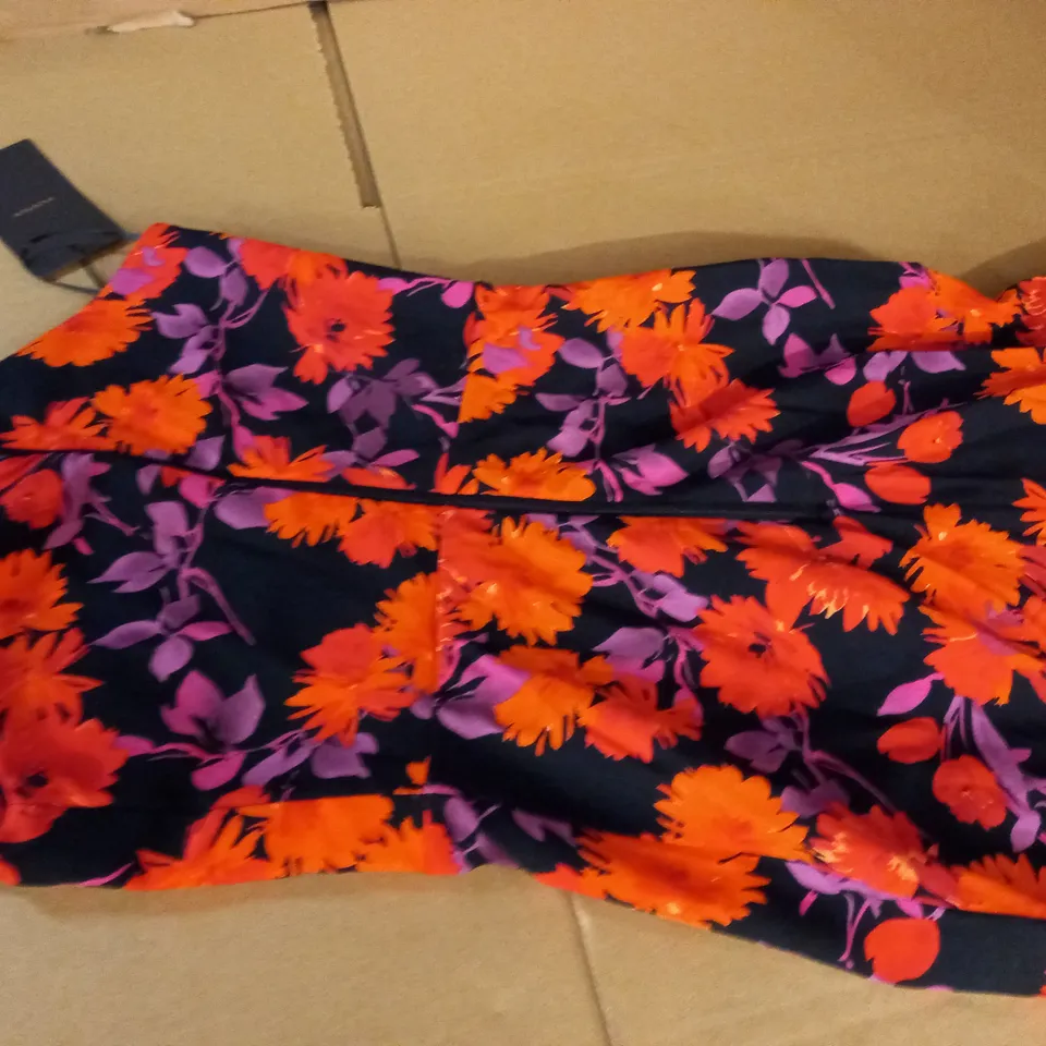 VESPER 24/7 FLORAL PRINT ONE SHOULDER DRESS - 6