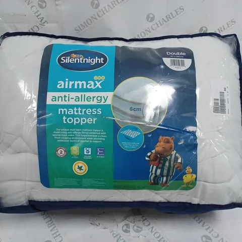 SILENTNIGHT AIRMAX ANTI-ALLERGY MATTRESS TOPPER DOUBLE