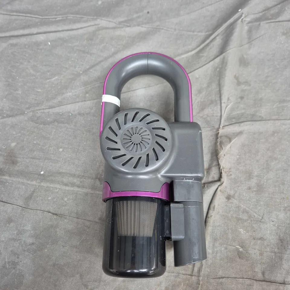 Handheld cordless vacuum cleaner – grey with purple accents