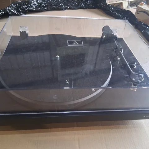 ARGON AUDIO TT MK2 BLACK TURNTABLE WITH BUILT IN PHONO STAGE