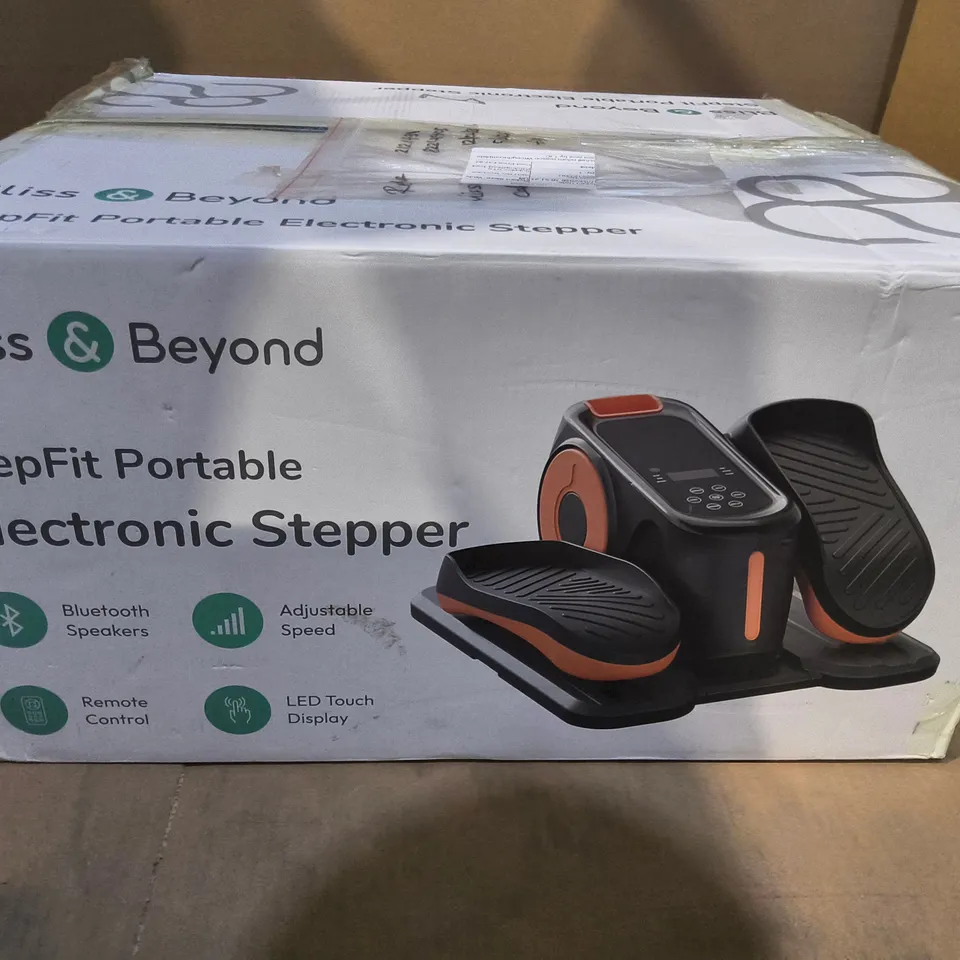 BLISS & BEYOND STEPFIT PORTABLE ELECTRONIC STEPPER – BOXED