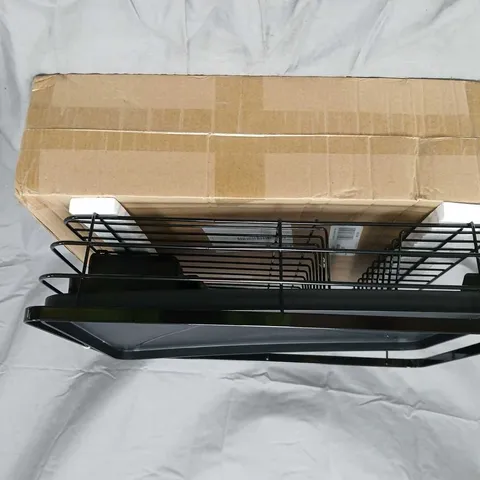 BLACK METAL WIRE CABINET STORAGE RACK – KITCHEN ORGANIZER