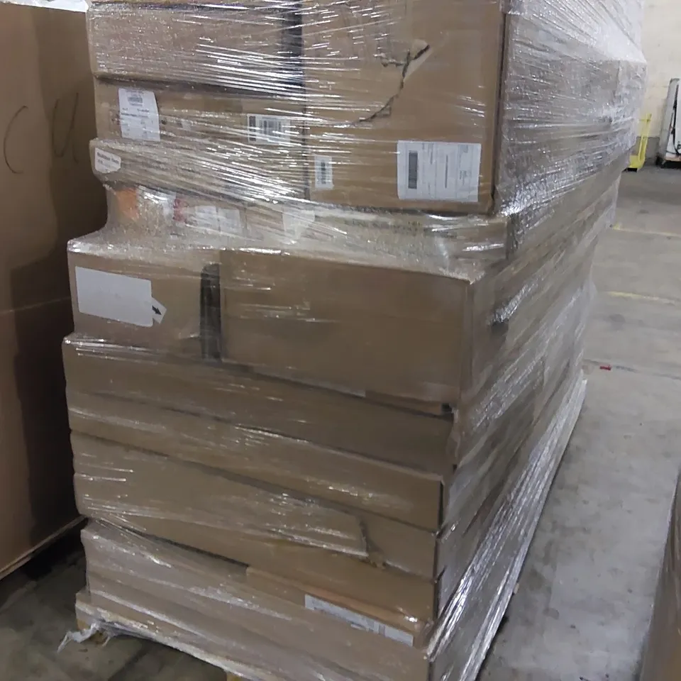 PALLET OF ASSORTED ITEMS INCLUDING: CHAIRS, WARDROBE, TABLE AND OTHER FURNITURE 
