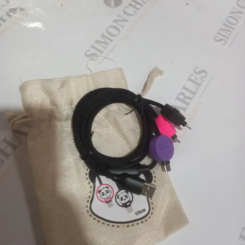 BOX OF APPROXIMATELY 40 PANDA 3 IN 1 CABLES