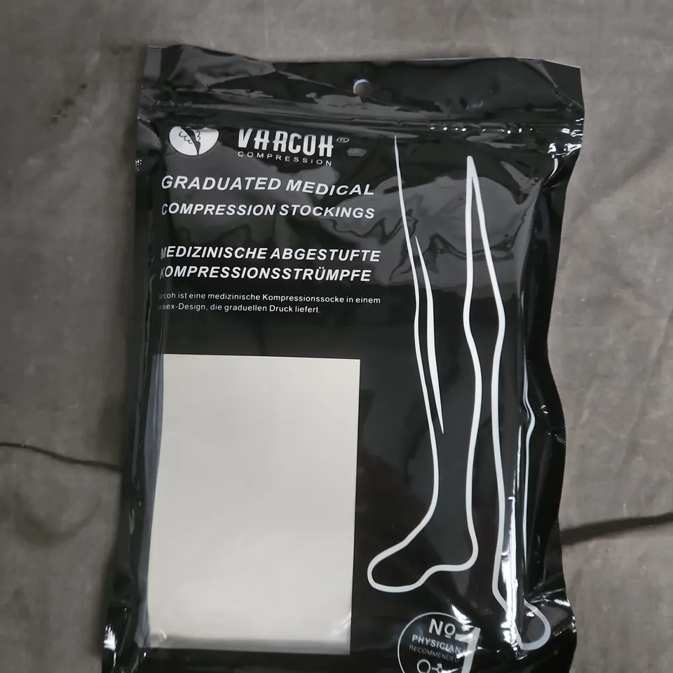 VARCOH COMPRESSION PANTYHOSE – BLACK, XXL,