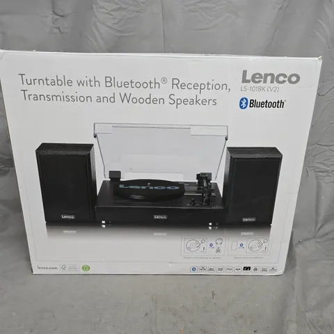 LENCO LS-101BK CV2 TURNTABLE WITH BLUETOOTH – BOXED