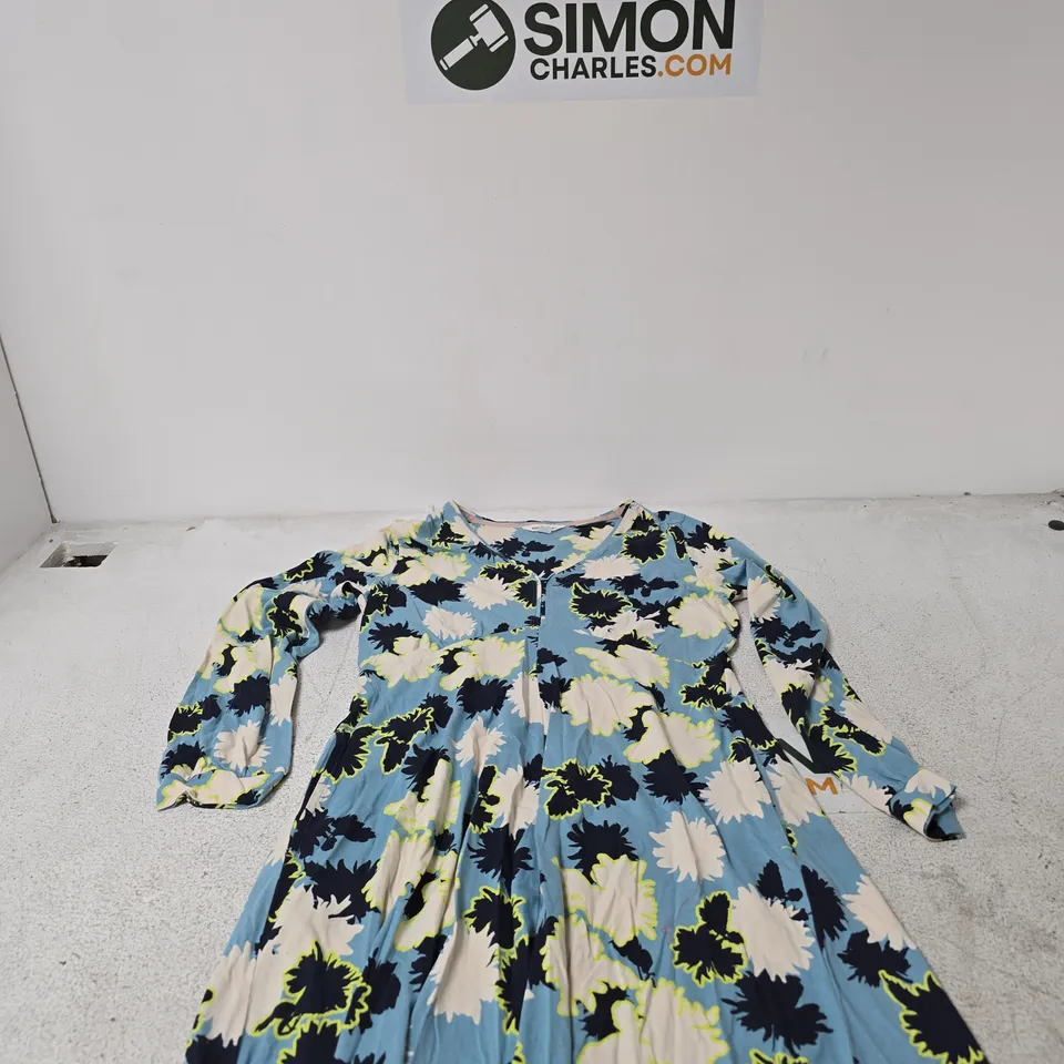 WHITE STUFF FLORAL PRINT DRESS, UK 12 (EU 40, US 8)