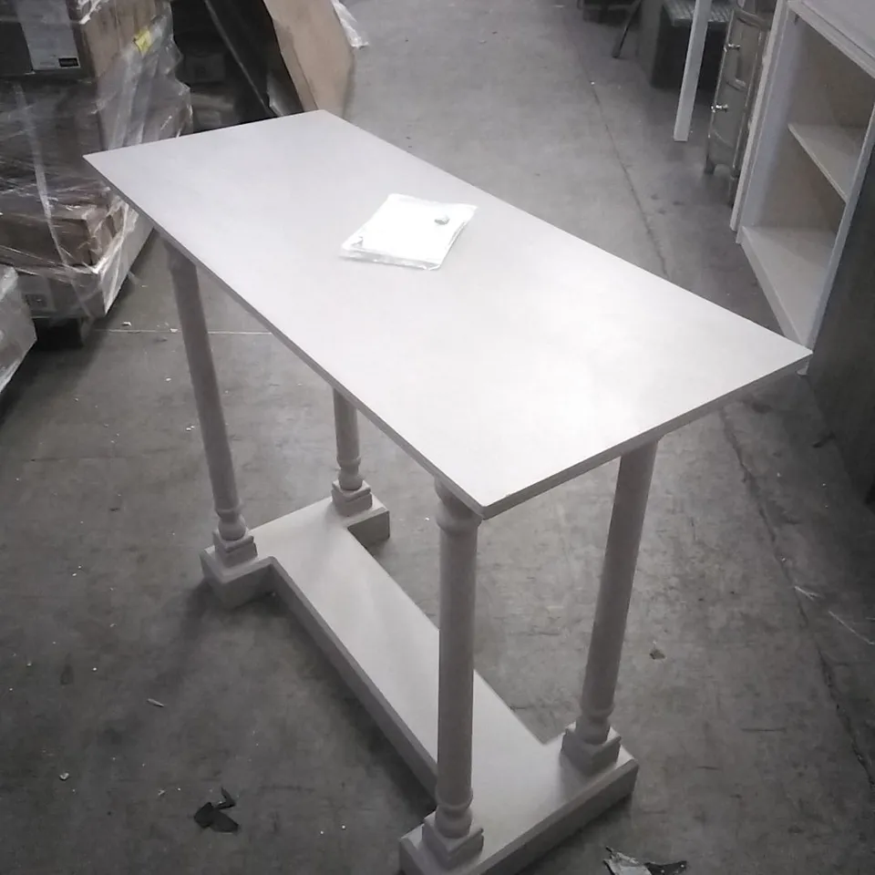 BECKENHAM 96CM SOLID WOOD CONSOLE TABLE - GREY