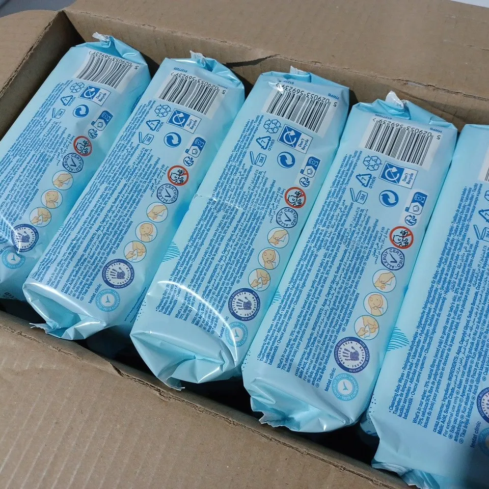 APPROXIMATELY 10 PACKS OF HUGGIES PURE BABY CLEANSING WIPES 