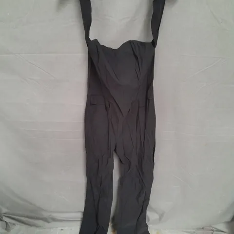 EGO SQUARE NECK TAILORED FLARED JUMPSUIT IN BLACK SIZE 10