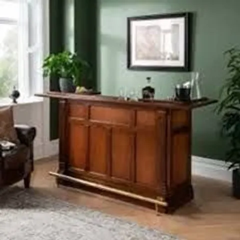 BRAND NEW HOMESDIRECT365 MEDIUM MAHOGANY BAR
