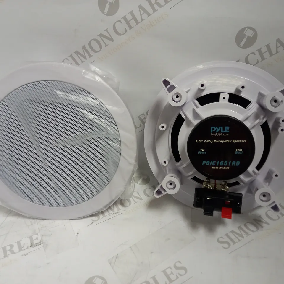 PYLE PDIC1651RD DUAL 5.25" IN-WALL/IN-CEILING 150W HOME SPEAKERS RRP £62.99