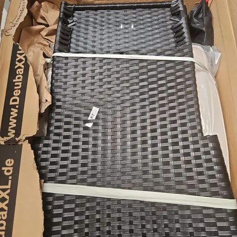 BOXED 2 X RATTAN GARDEN CHAIRS - COLLECTION ONLY