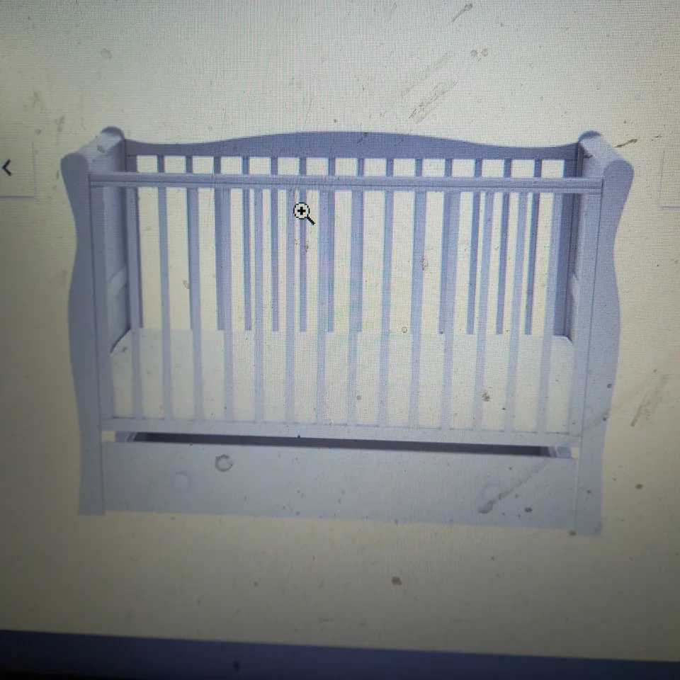 LITTLE ACORNS SPACE SAVER SLEIGH COT & DRAWER (COLLECTION ONLY)