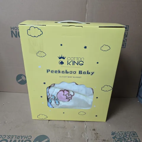 COTTON KING PEEKABOO BABY BLANKET – BOXED