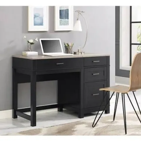 BOXED DOREL HOME CARVER LIFT TOP OFFICE DESK - BLACK - 9257196COMUK (2 BOXES)