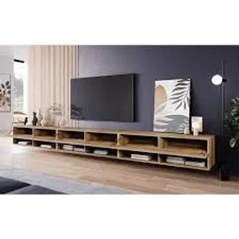 BOXED COWES TV STAND FOR TVS UP TO 88" - WOTAN/BLACK (3 BOXES)