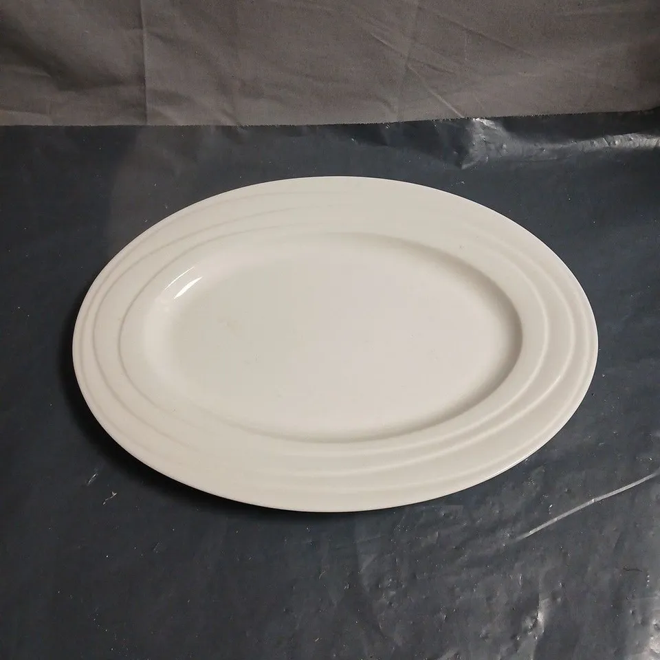 JAMIE OLIVER 13 INCH FINE DINNERWARE WAVES OVAL SERVING PLATE