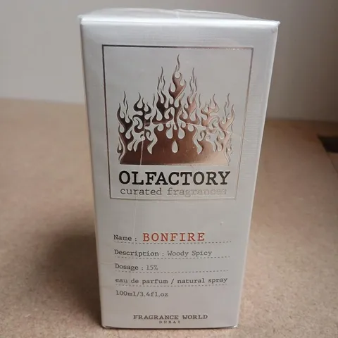 OLFACTORY CURATED FRAGRANCES BONFIRE EAU DE PARFUM 100ML β BOXED