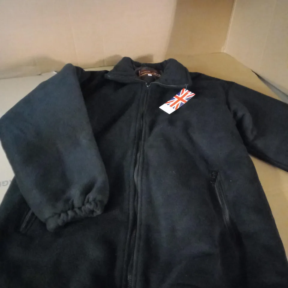 HIGH MOUNT BLACK FLEECED JACKET - SIZE L