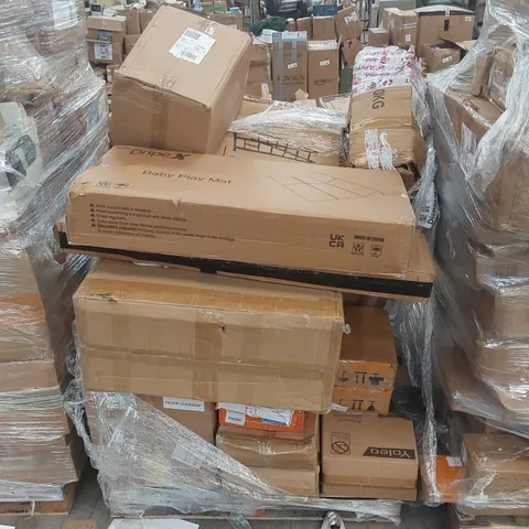 PALLET CONTAINING A LARGE ASSORTMENT OF CONSUMER PRODUCTS INCLUDING: ALUMINIUM LADDER, BABY PLAYMAT ECT