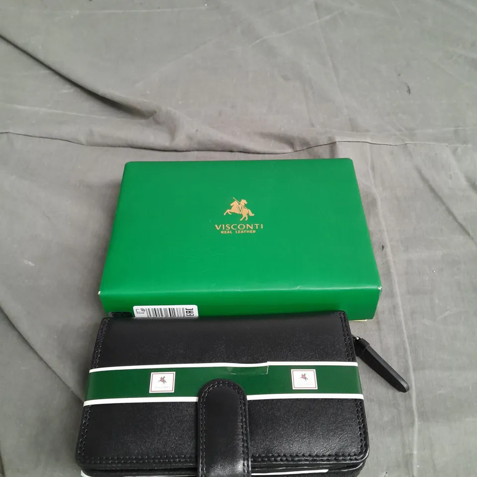 BOXED VISCONTI LEATHER PURSE
