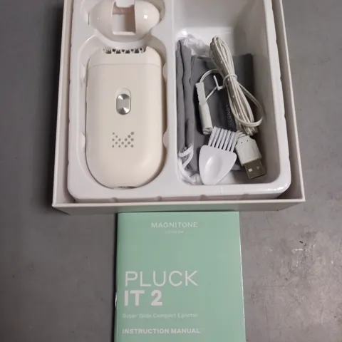 BOXED MAGNITONE PLUCK IT 2 SUPLE GLIDE COMPACT EPILATOR