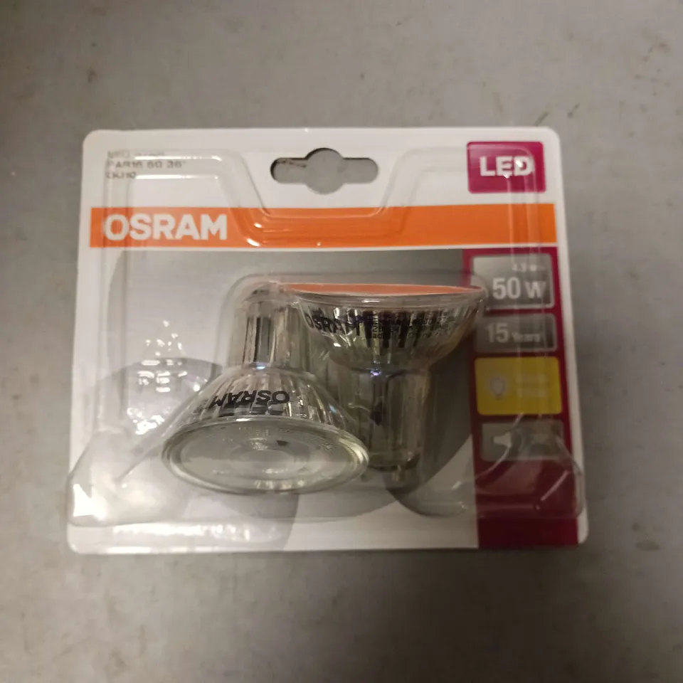 20 X SEALED (2 LIGHTS PER PACK) OSRAM GU10 LED STAR SPOTLIGHTS - WARM LIGHT