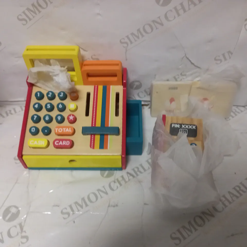 LITTLE TIKES WOODEN CASH REGISTER RRP £22.99
