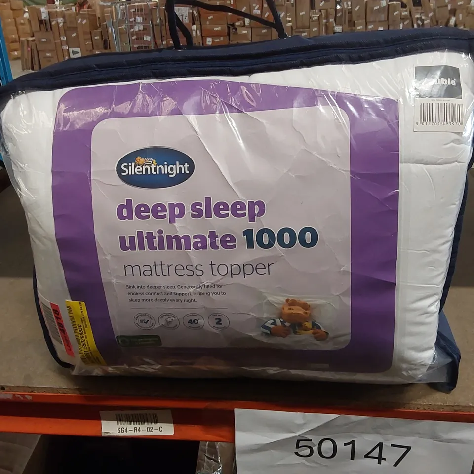 BAGGED SILENTNIGHT ULTIMATE DEEP SLEEP 1000 MATTRESS TOPPER - DOUBLE